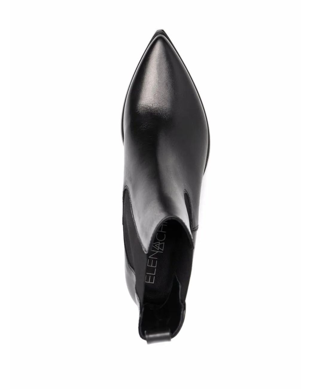 Elena Iachi Black Tapered Heel Ankle Boots