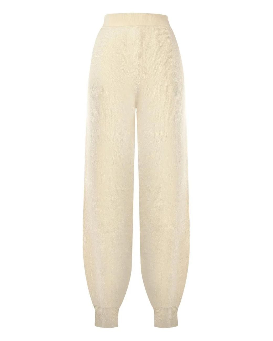 Loro Piana White Cashmere Trousers