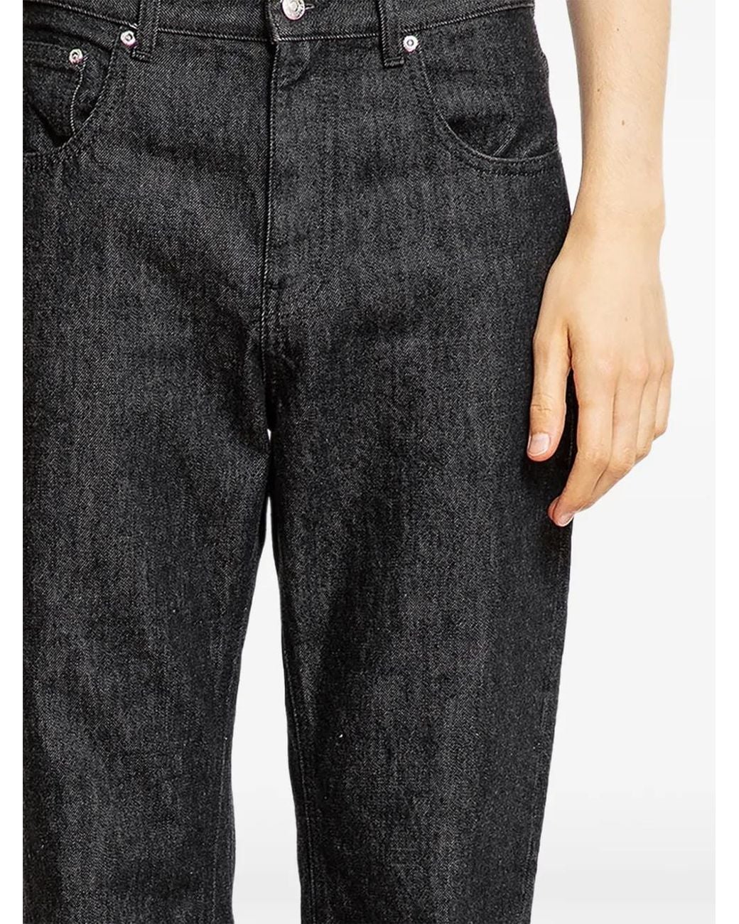 Second/Layer Black Bip Papi Jeans for men