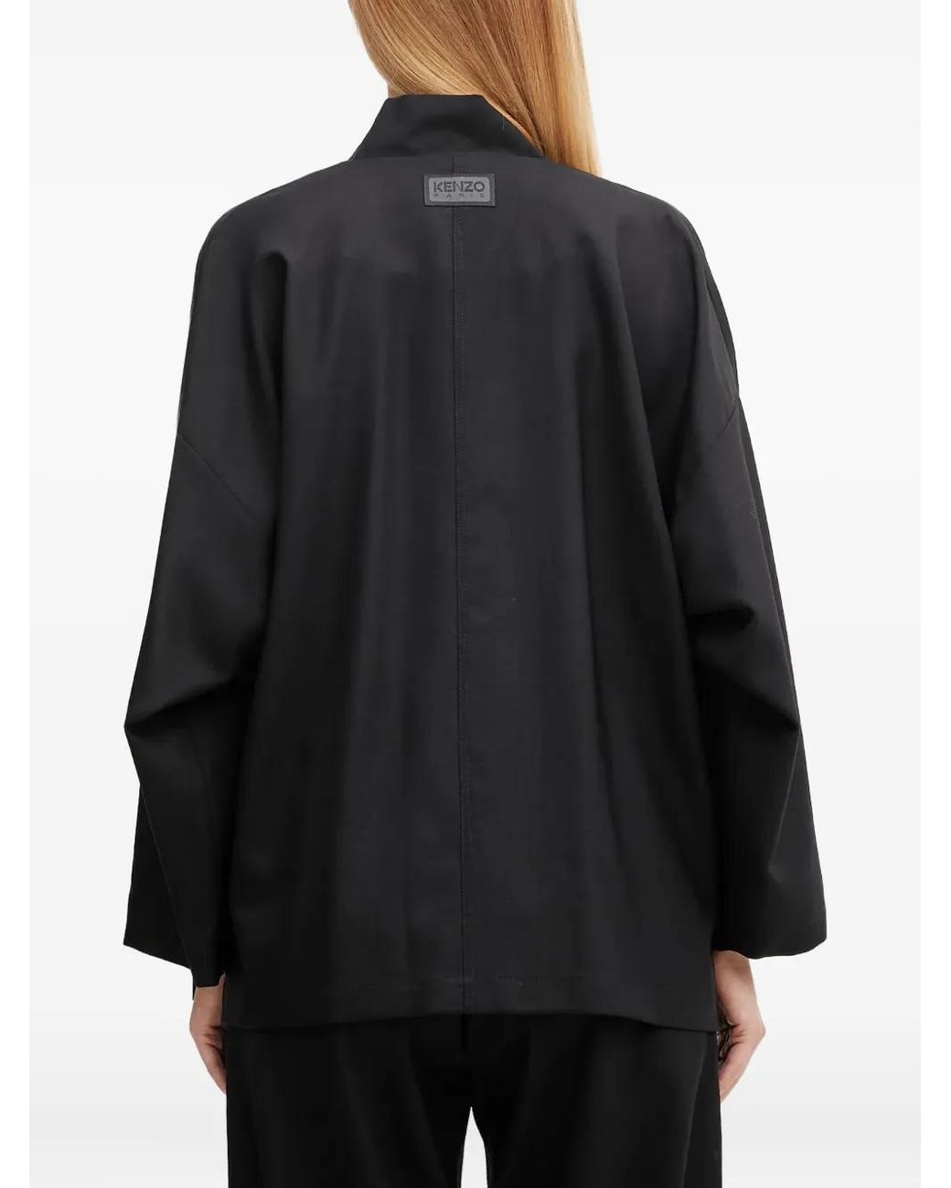 KENZO Black Tie-Waist Jacket
