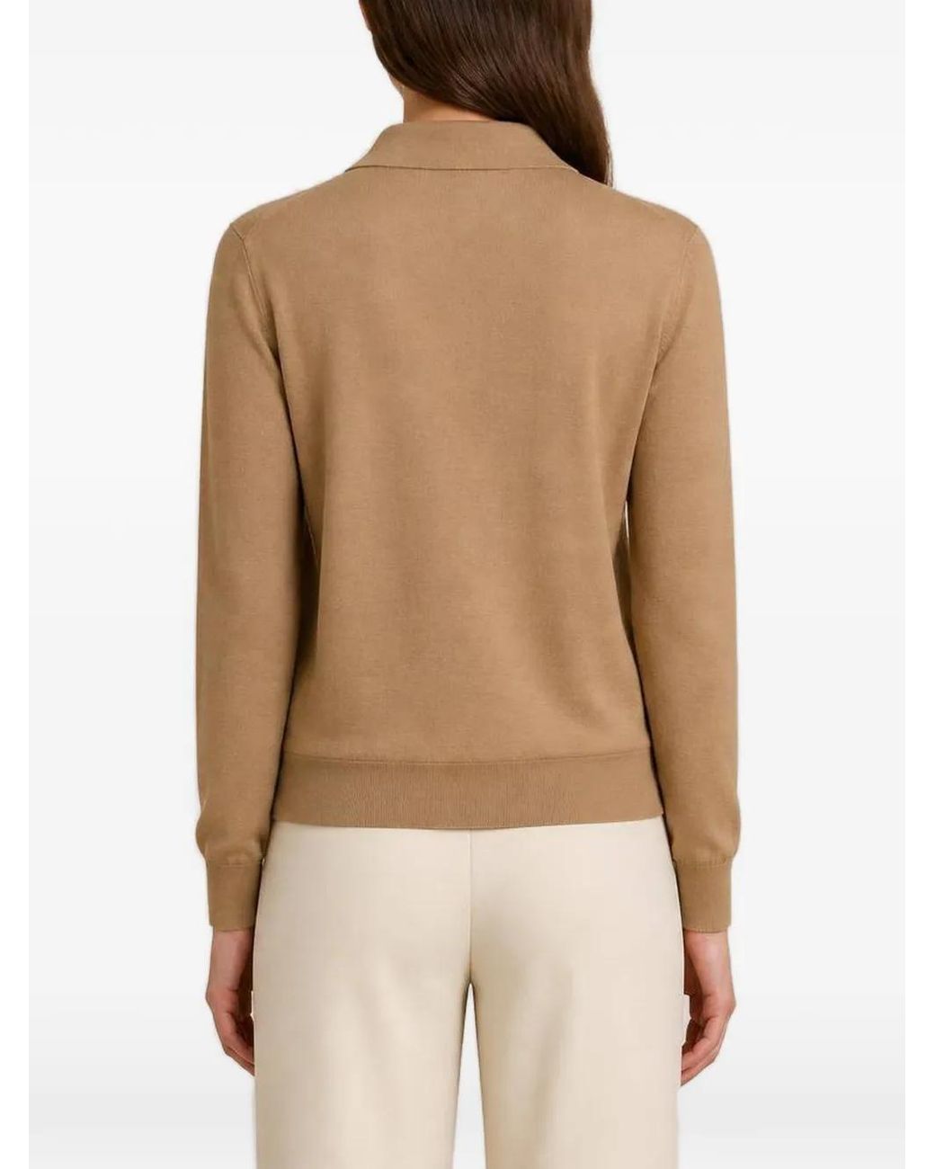 RETORI Natural Long-Sleeve Polo Shirt