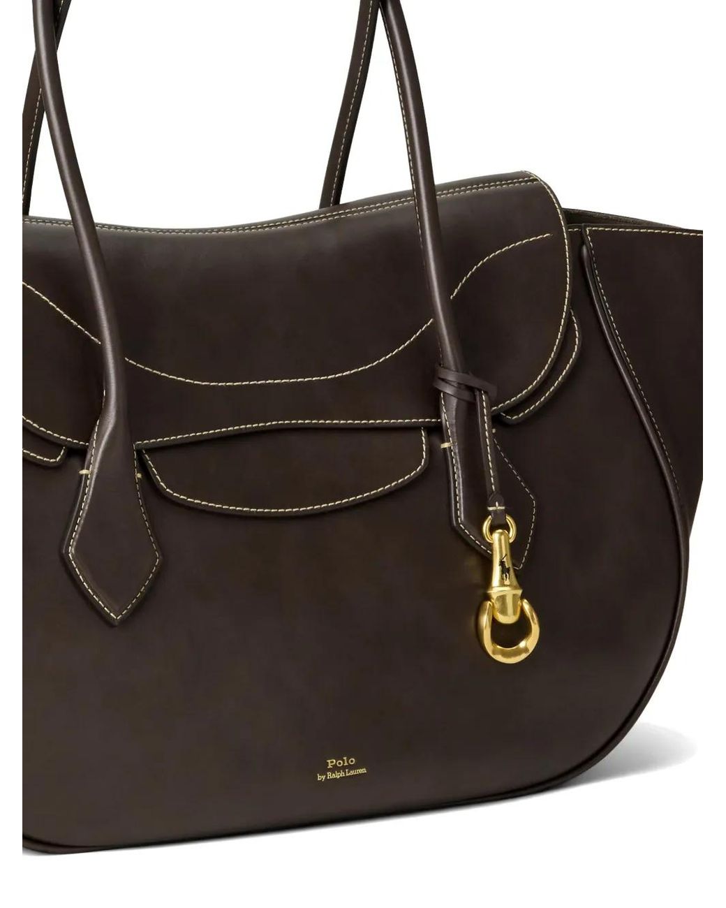 Polo Ralph Lauren Black Polo Blaze Large Shoulder Bag