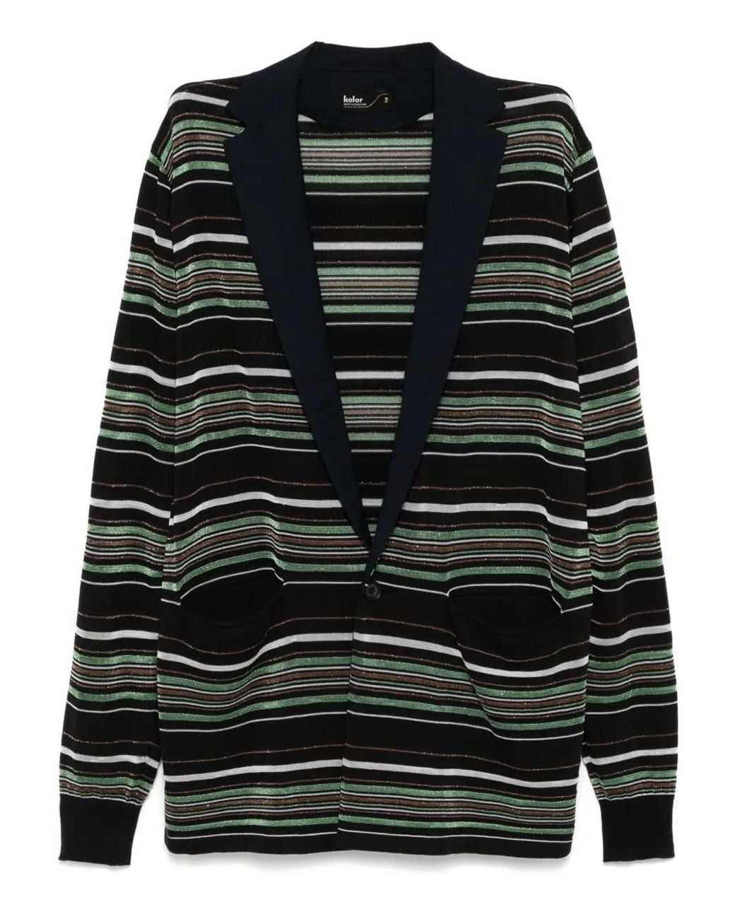 Kolor Black Single-Breasted Blazer for men