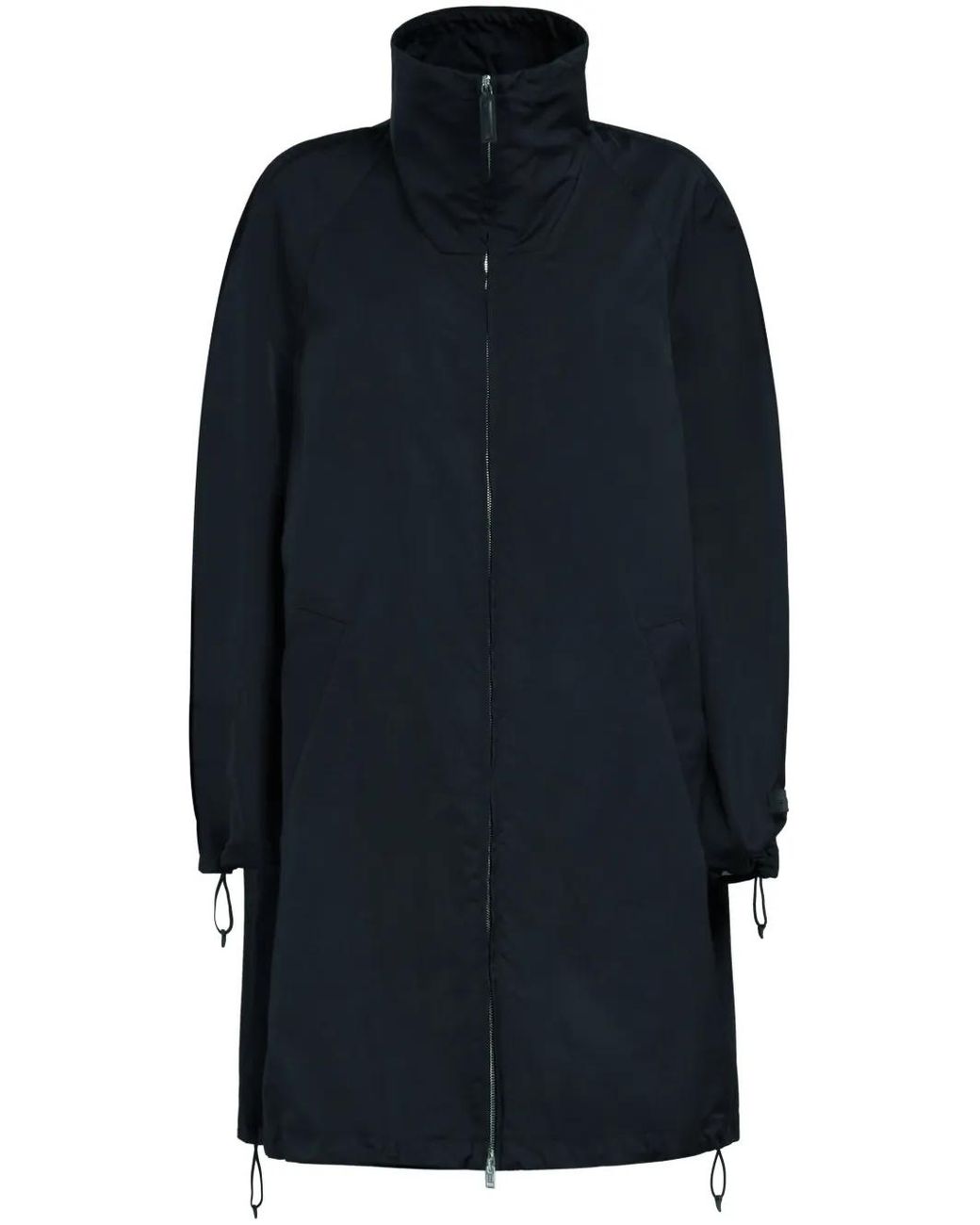 Marni Blue Raglan-Sleeve Zip-Up Coat