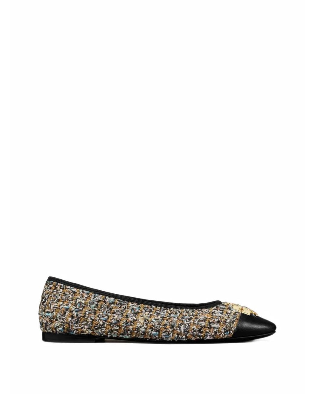 Tory Burch White Charlie Ballet Flats
