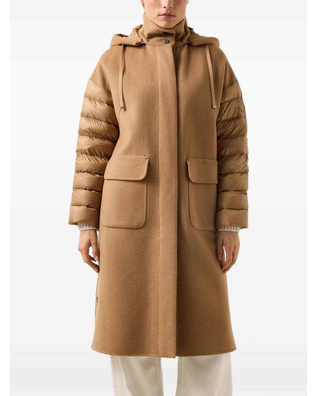Cappotto Trisha Con Inserti di Bogner in Brown
