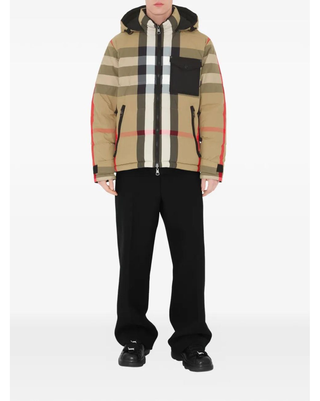 Burberry Natural Reversible Check Puffer Jacket for men