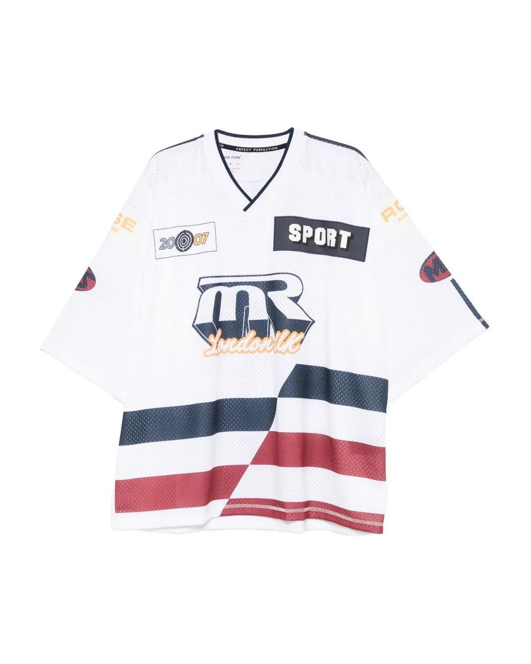 Martine Rose White Hockey T-Shirt for men