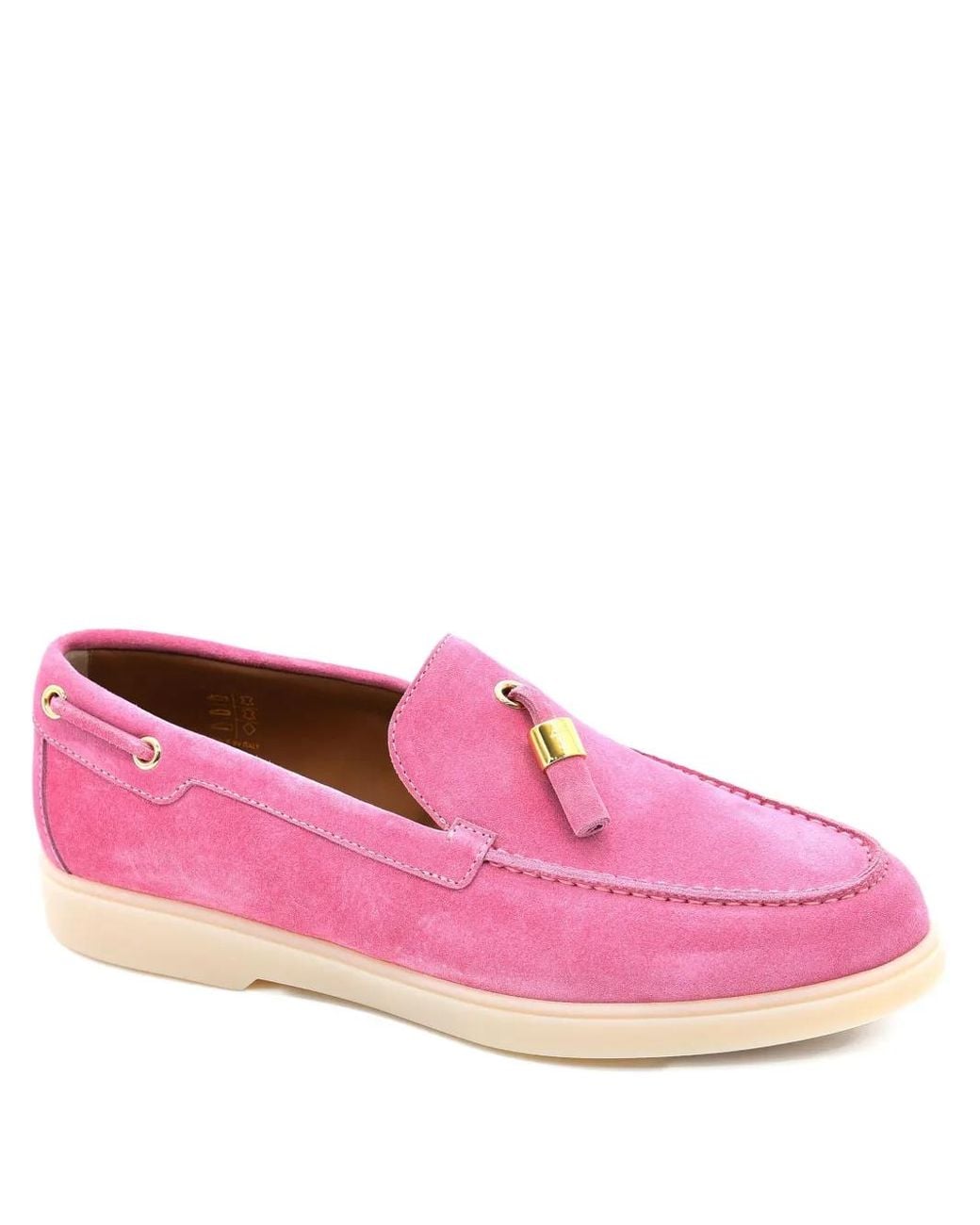 Giuseppe Zanotti Pink Maui Suede Loafers