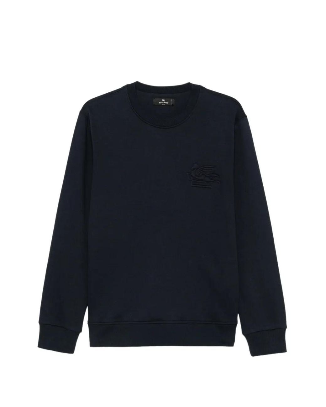 Etro Blue Pegaso Embroidered Sweatshirt for men