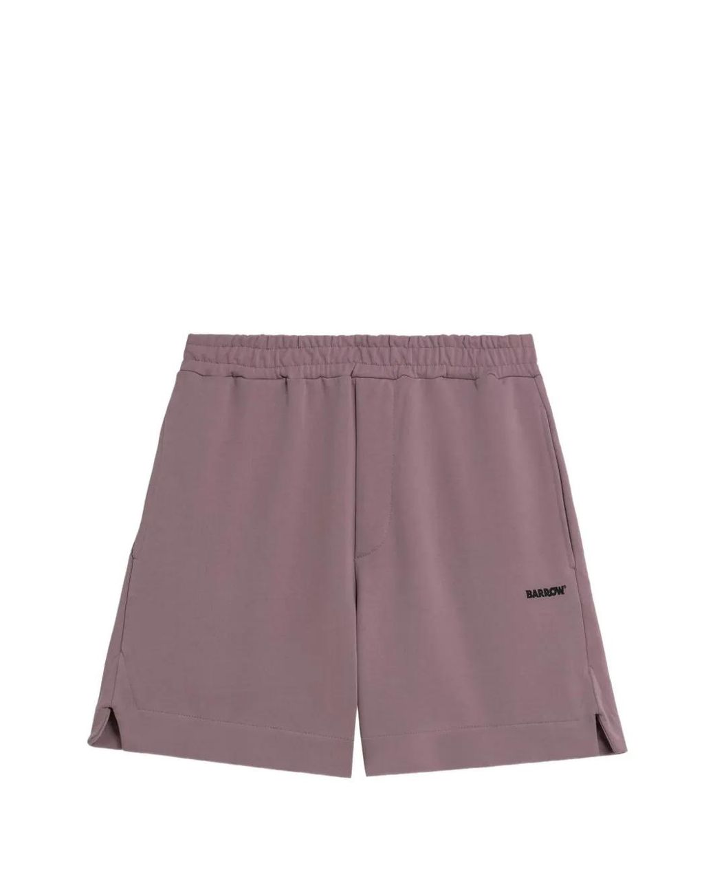 Barrow Purple Side-Slit Shorts for men