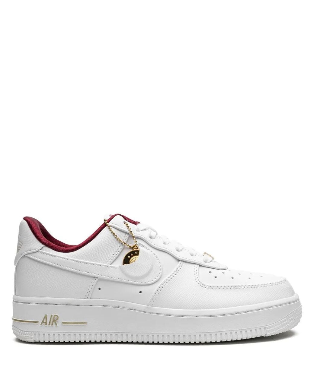 Nike White Air Force 1 Low "Just Do It" Sneakers