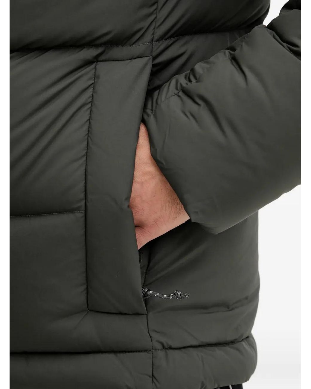 Peak Performance Black Rivel Hooded Quilted Jacket for men