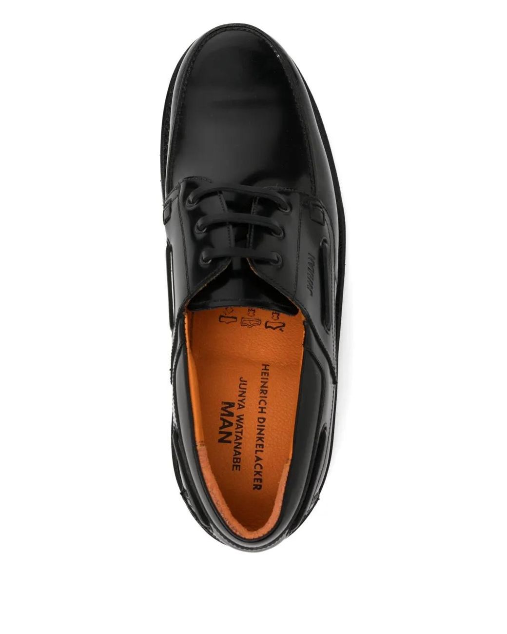 Junya Watanabe Black Lace-Up Derby Shoes for men
