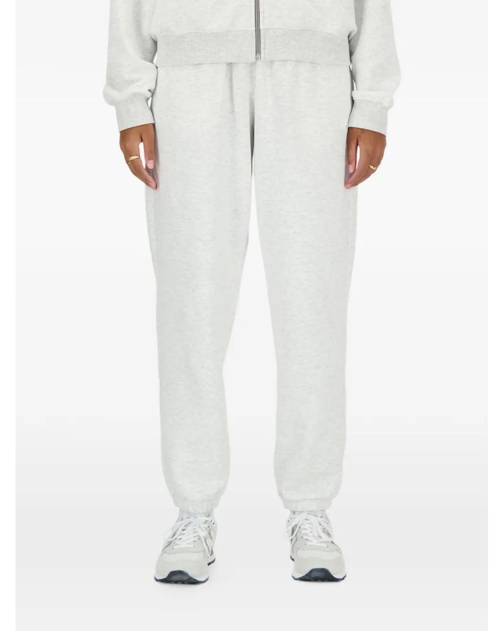 New Balance White Pantalon De Jogging Sport Essentials