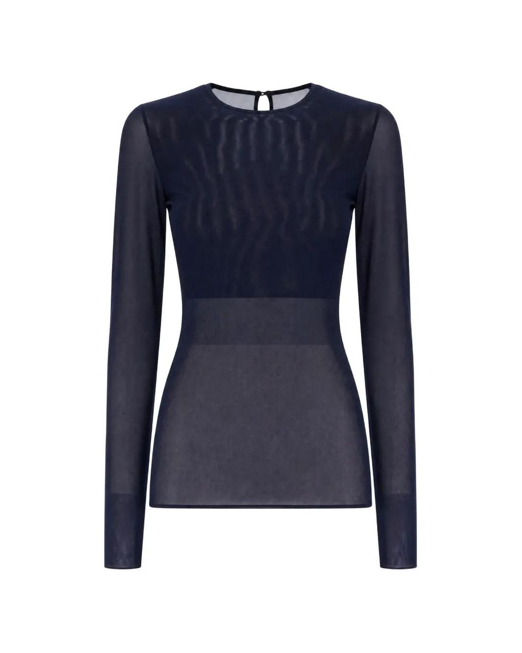 Co.Go Blue Sheer Long-Sleeve T-Shirt