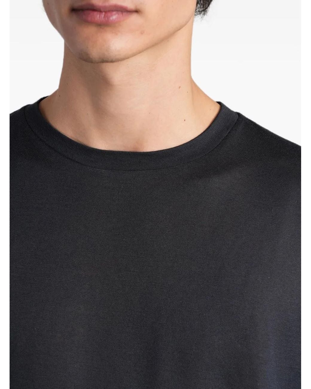 Low Brand Black Short-Sleeve T-Shirt for men