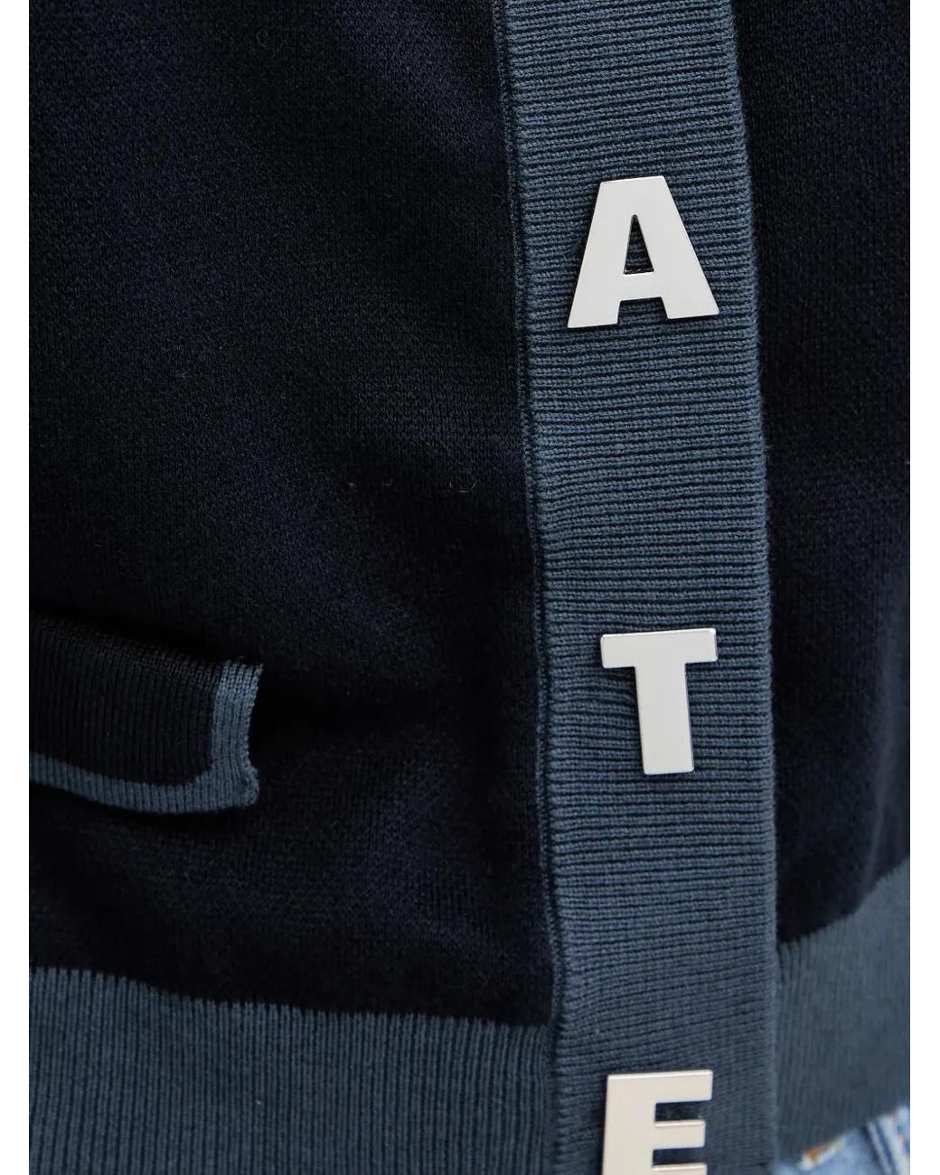 ROTATE BIRGER CHRISTENSEN Black Cardigan mit Buchstabenverzierung