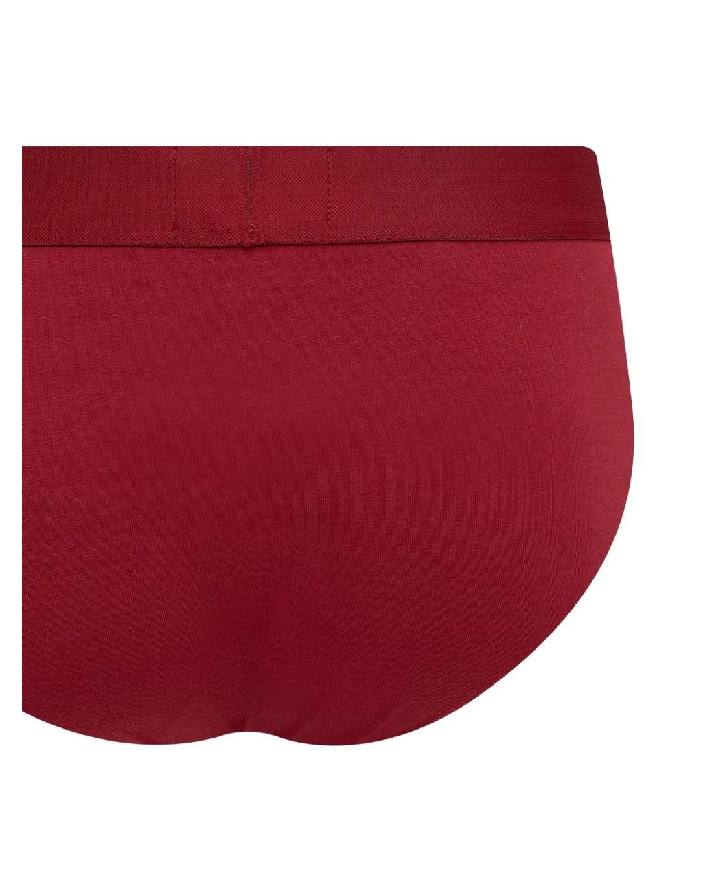 Emporio Armani Red Logo-Waistband Briefs (Set Of Two) for men