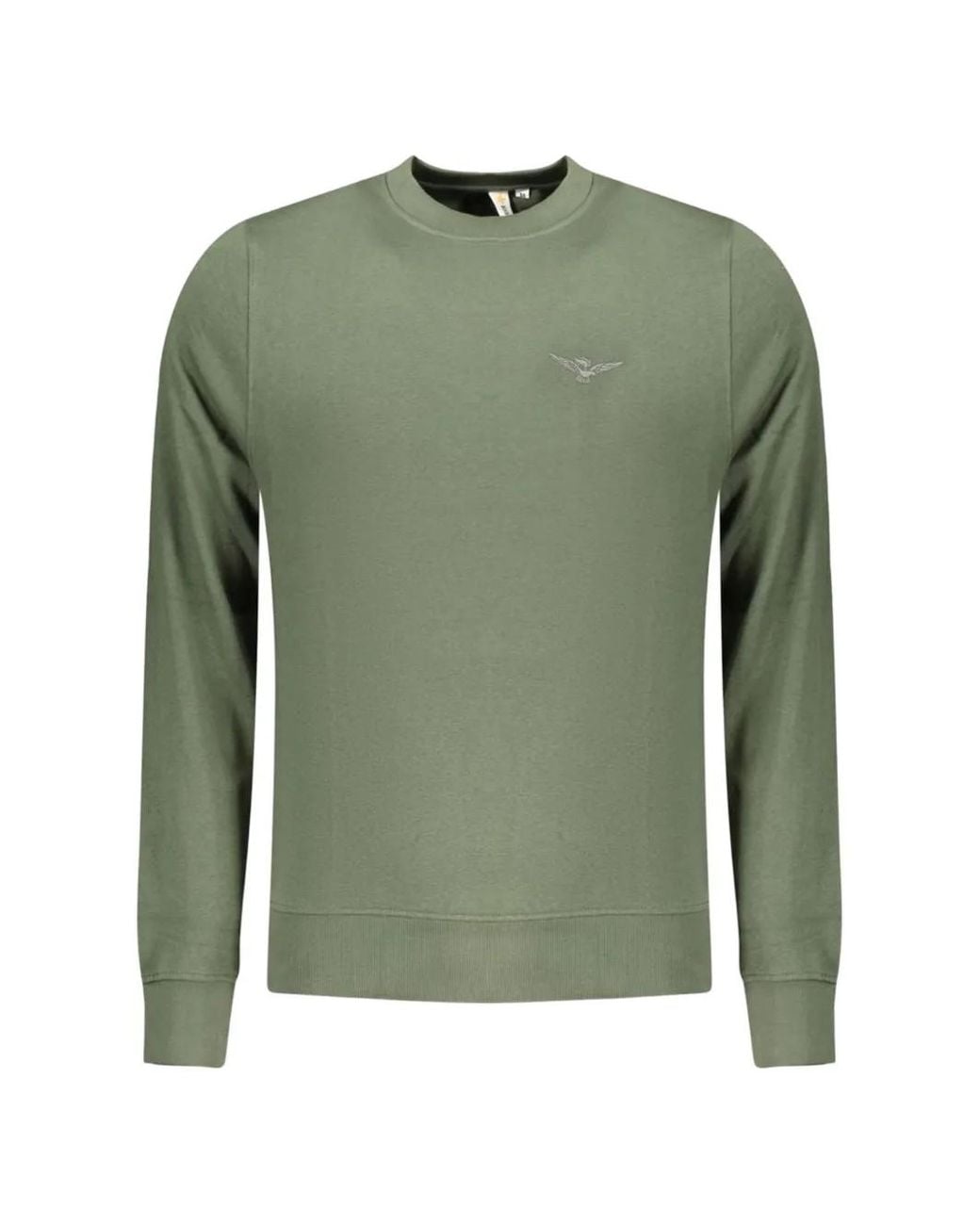 Aeronautica Militare Green Pull À Logo Brodé for men