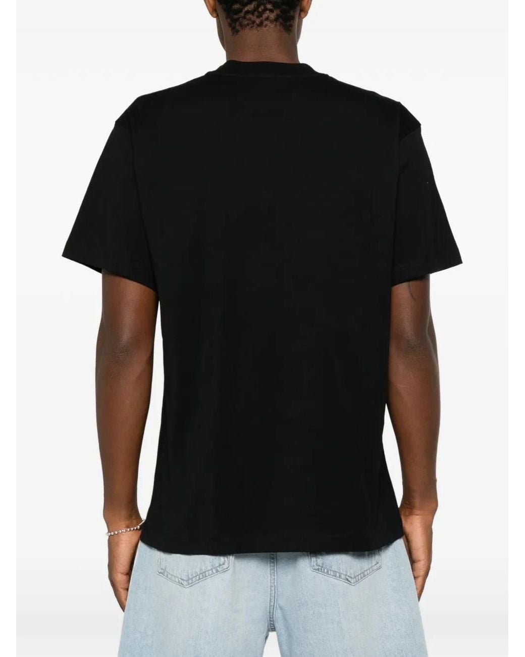 Moschino Black Logo-Print T-Shirt for men