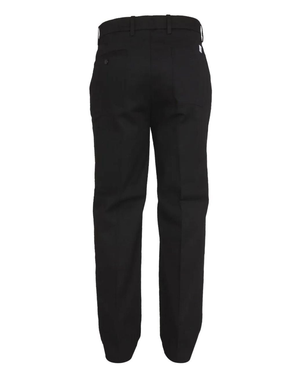 Department 5 Black Concealed-Fastening Trousers for men