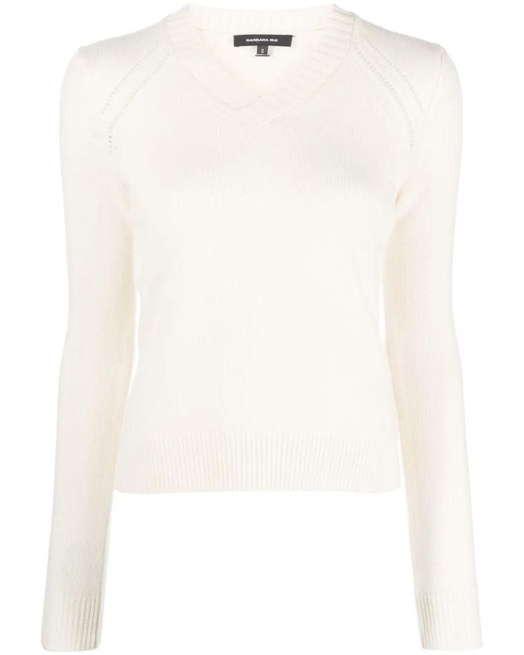 Pull À Col V Barbara Bui en coloris White