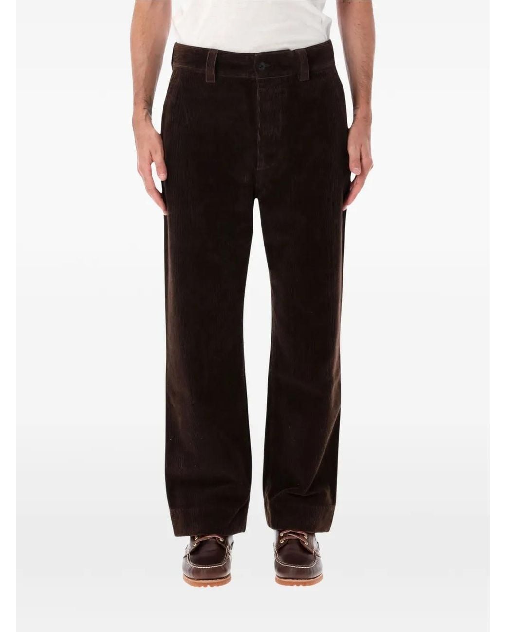 Margaret Howell Black Corduroy Trousers for men