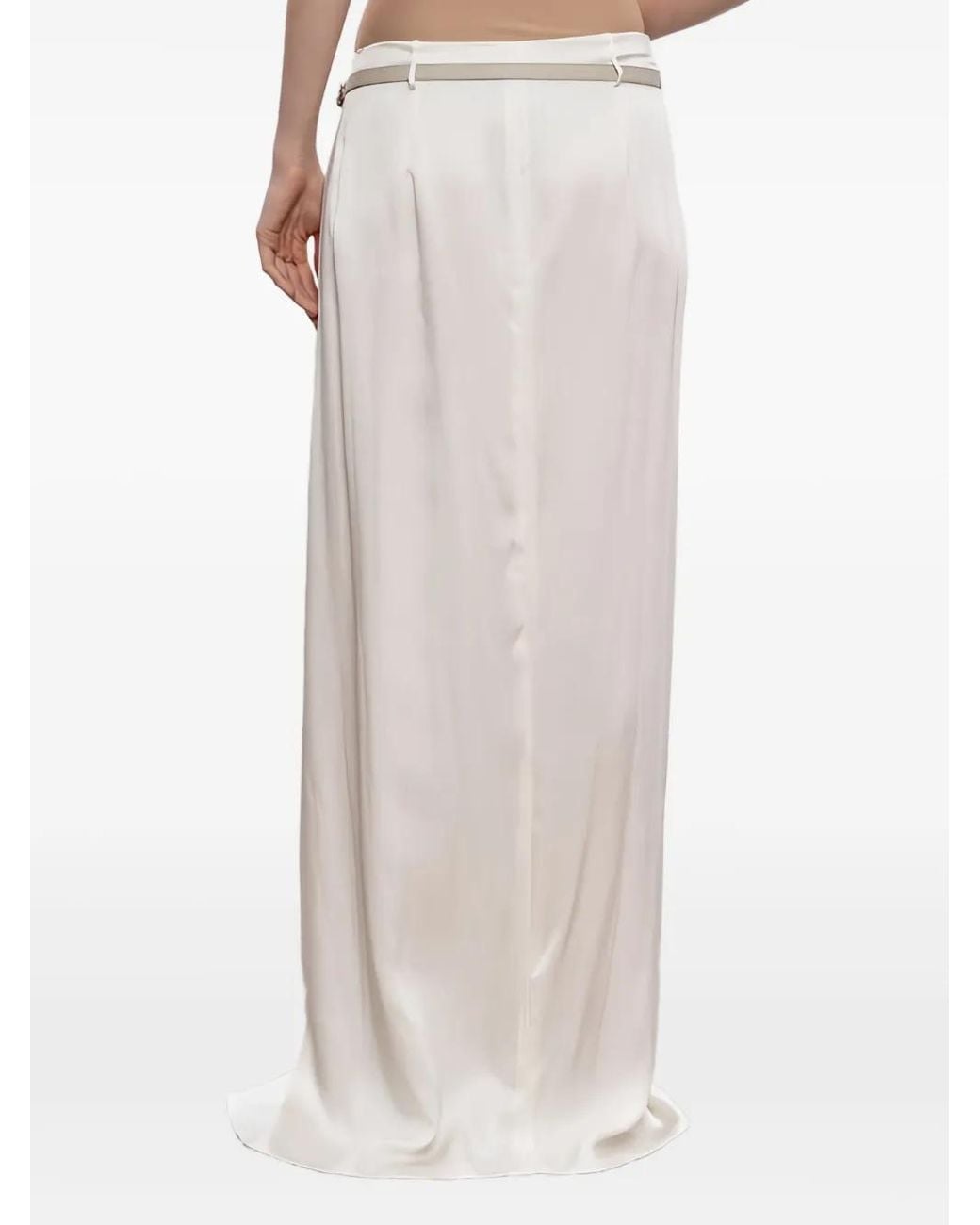 Tom Ford Maxi-Wikkelrok Met Gespsluiting in het White