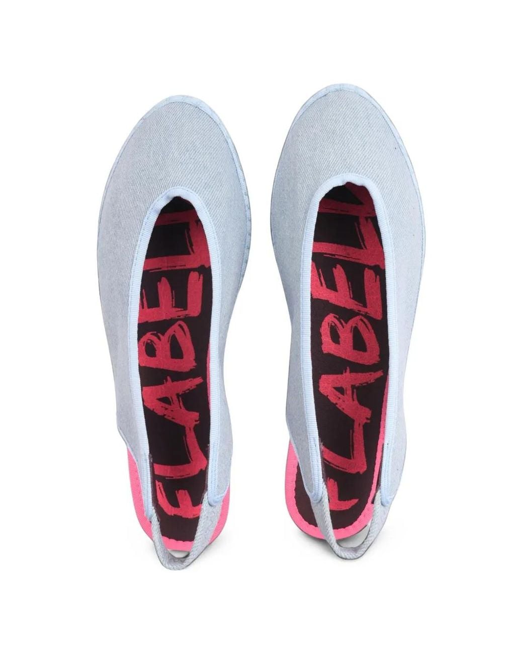 Flabelus White Narnia Slingback Ballet Flats