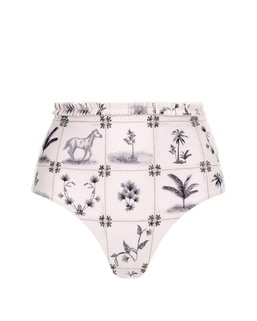 Agua Bendita White Nopal Arena Bikini Bottoms