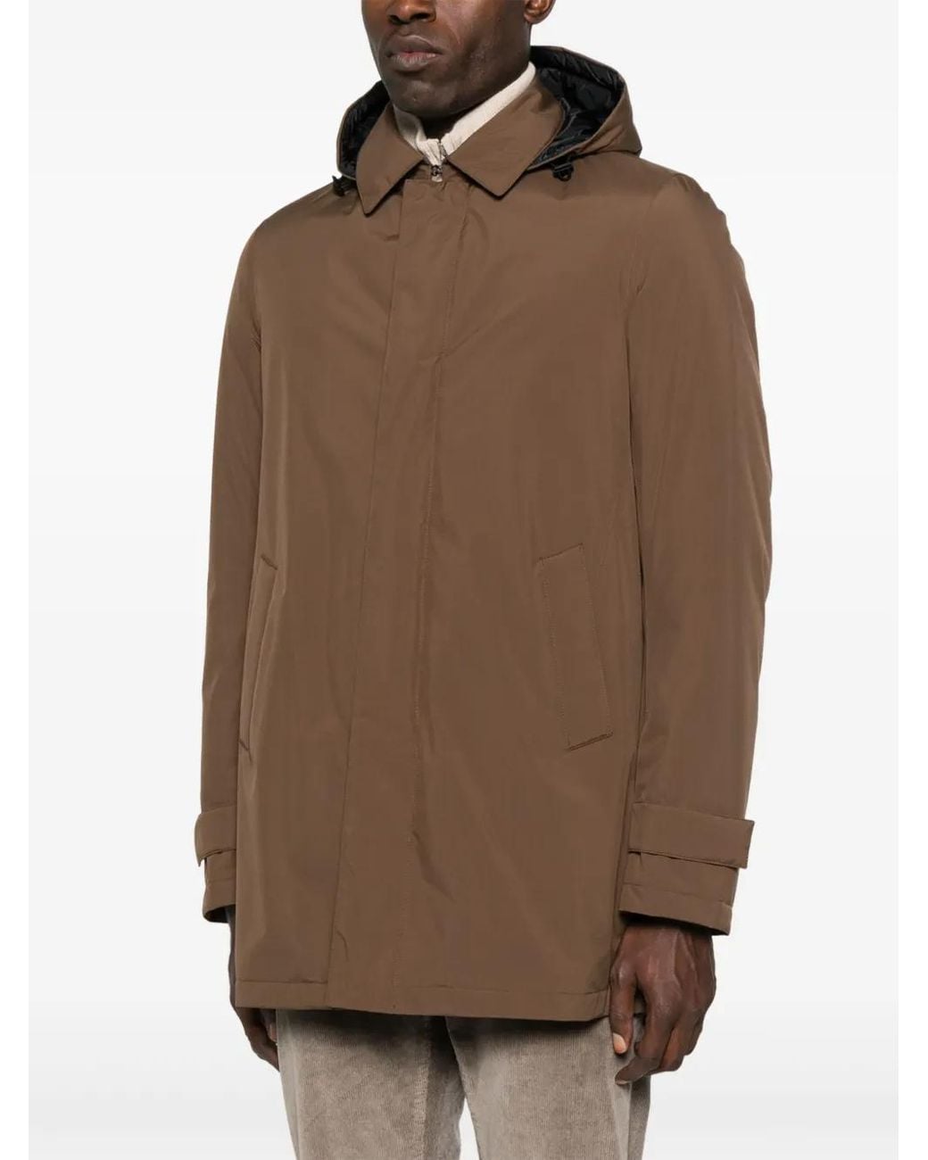 Herno Brown Padded Jacket for men