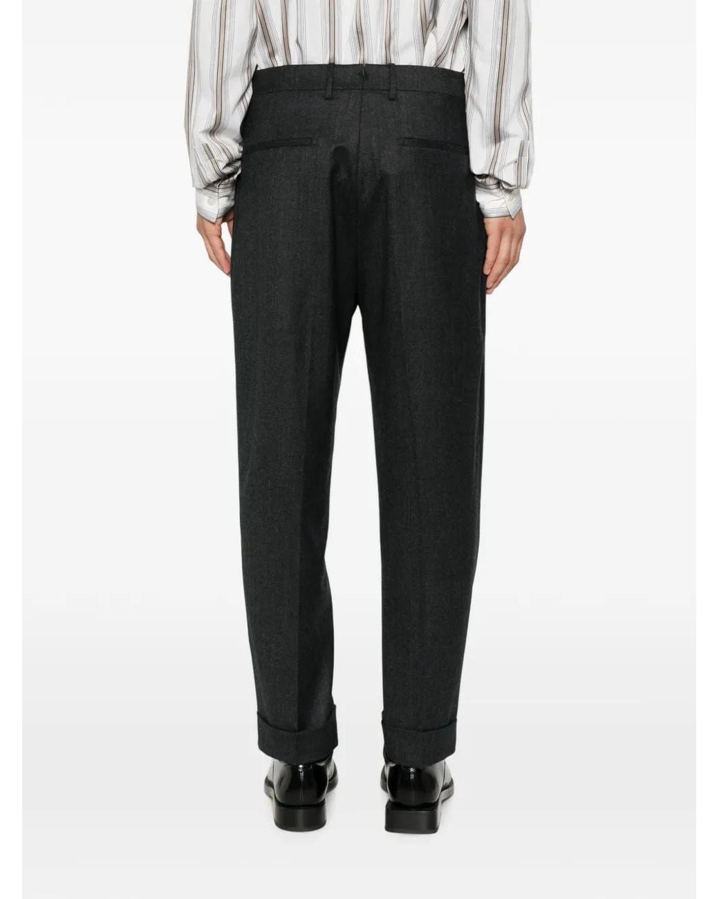 Berwich Gray Pantalon Chiaia À Passants De Ceinture for men