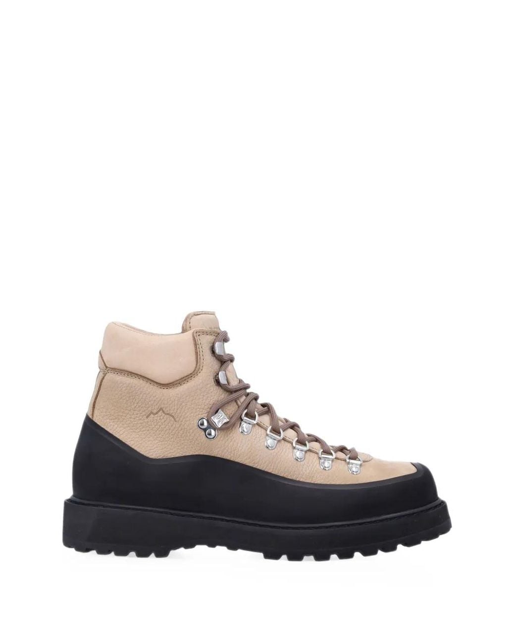 Diemme Natural Lace-Up Leather Boots