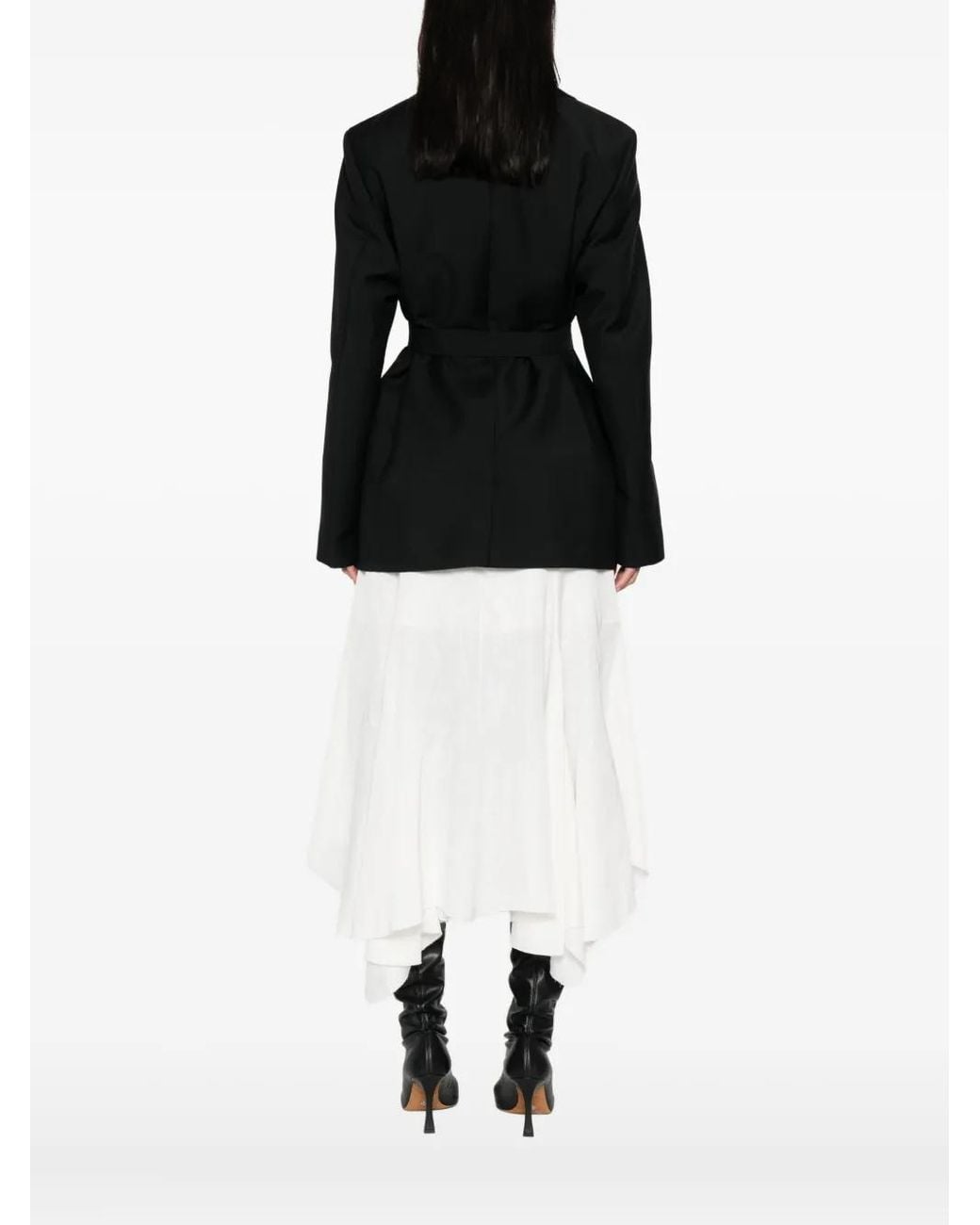 Rohe Black Shawl-Lapel Wool Jacket