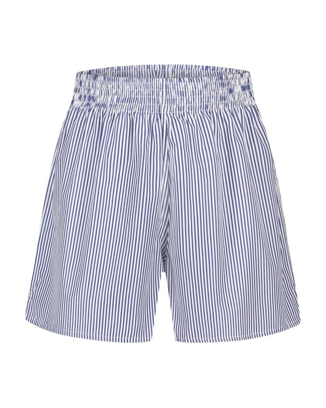 Pantalones Cortos Cora A Rayas Paramidonna de color Blue