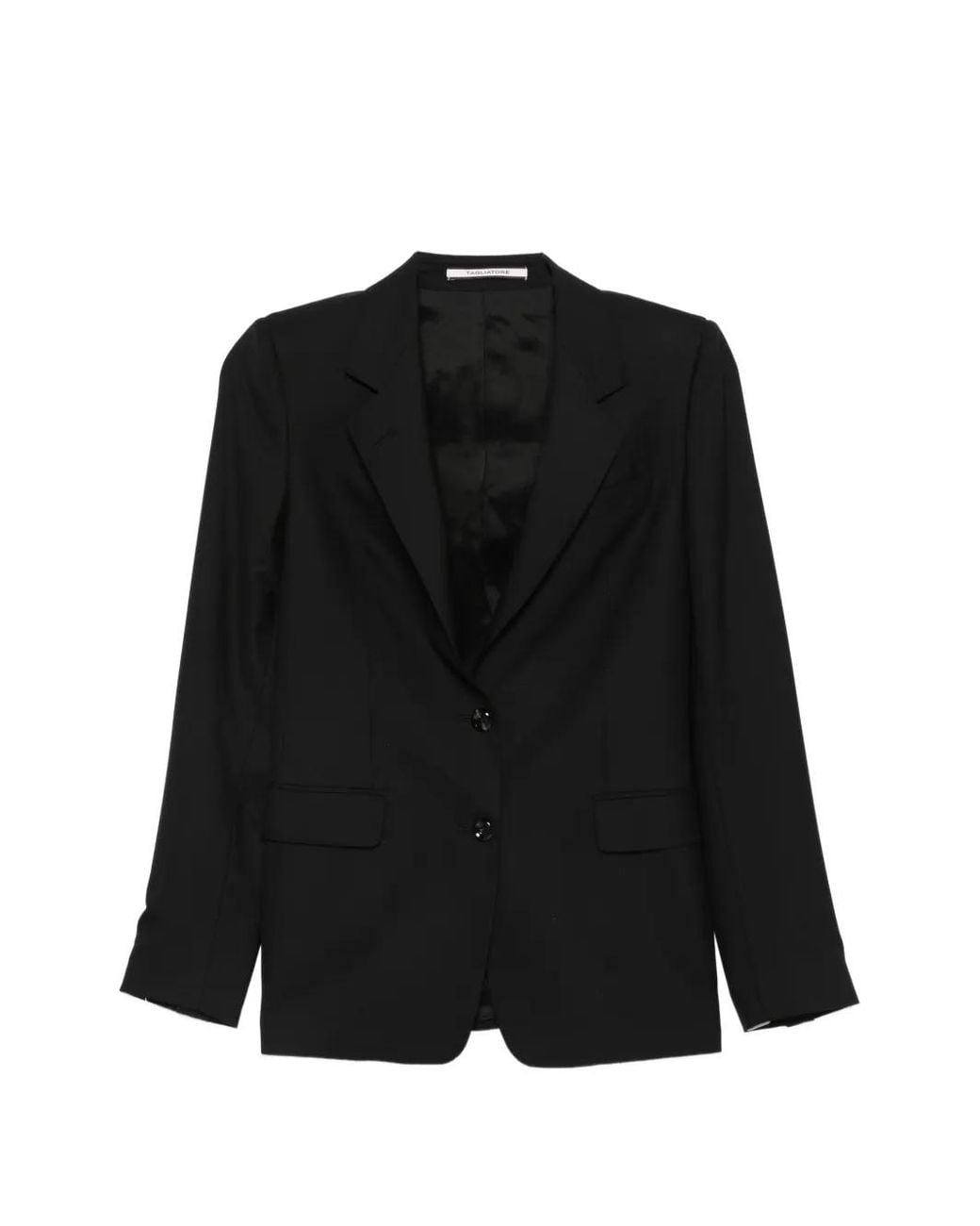 Tagliatore Black Single-Breasted Blazer