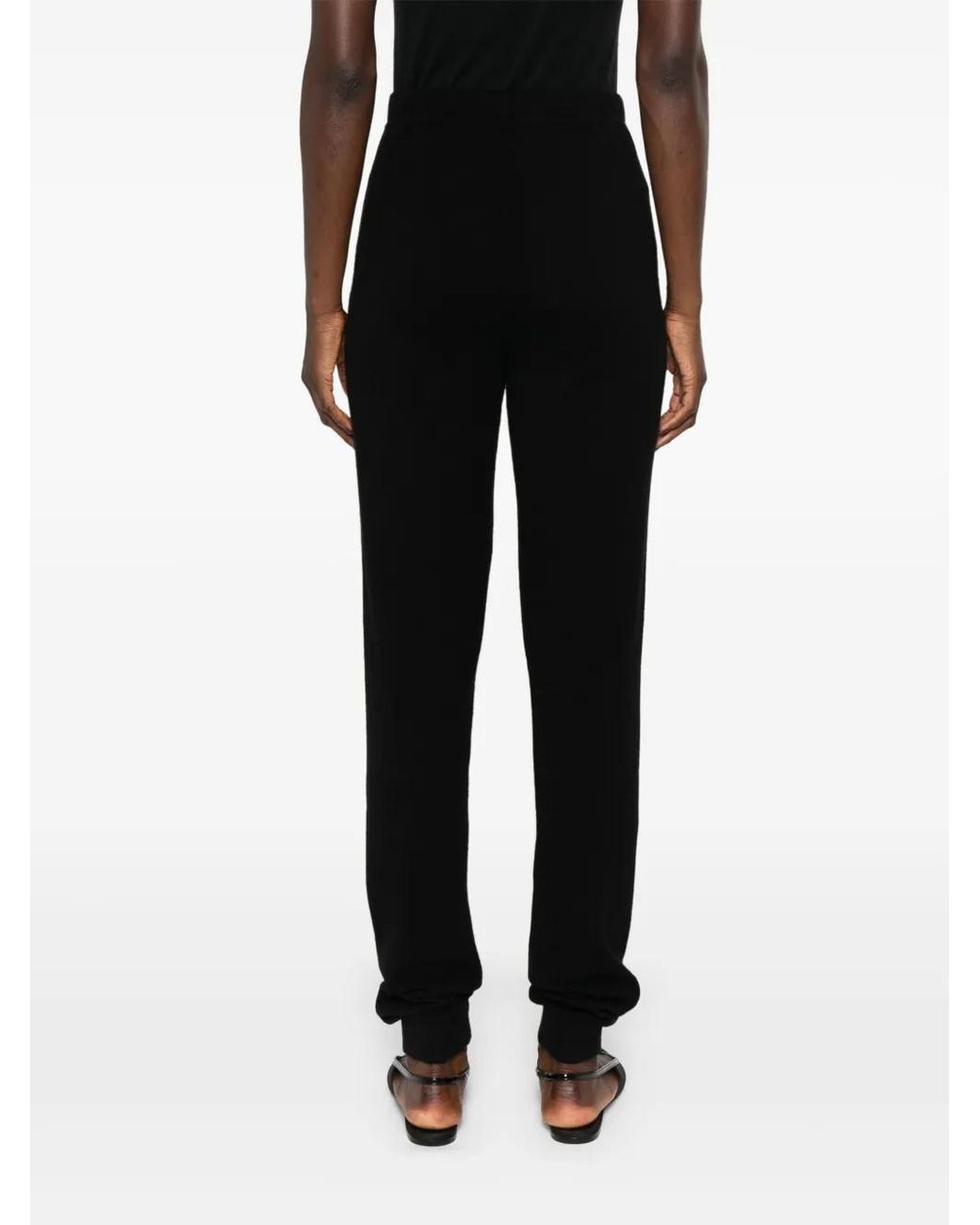 Saint Laurent Black Cashmere Leggings