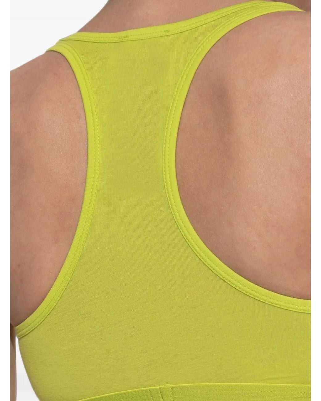 DIESEL Yellow Logo-Underband Racerback Bra