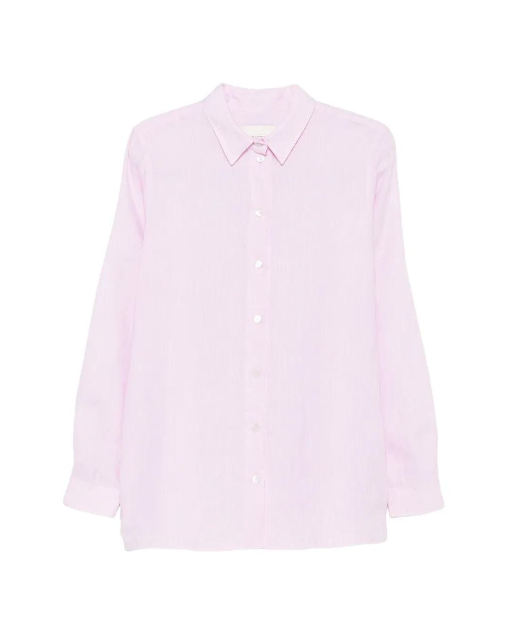 Camisa Con Botones Riviera de color Pink