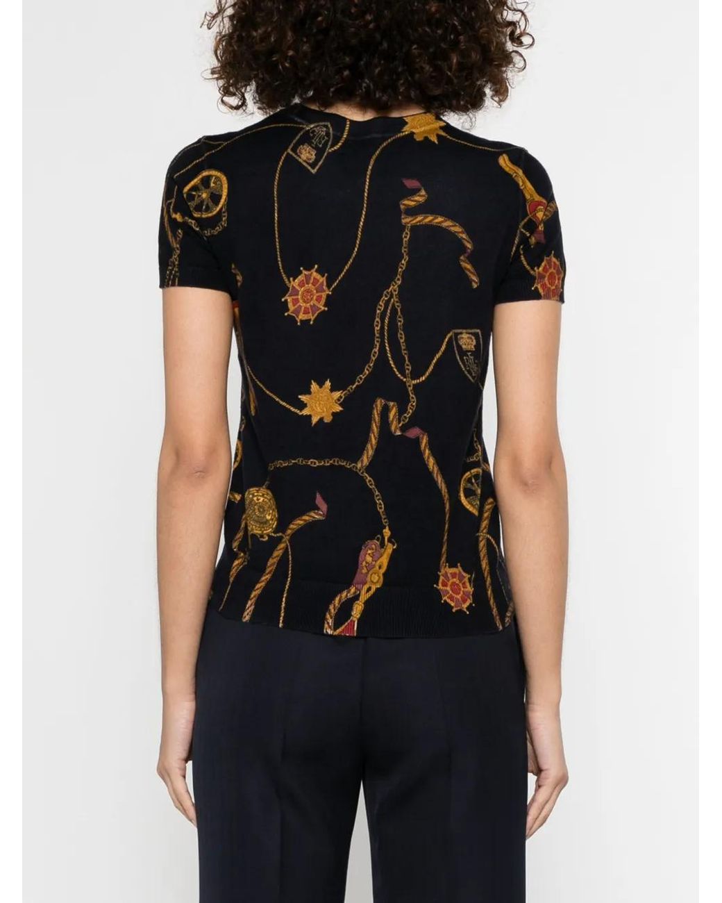 Ralph Lauren Black Printed T-Shirt