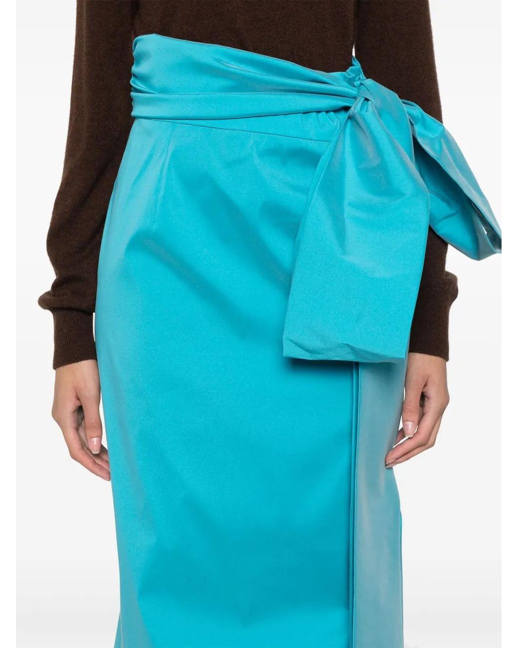 BERNADETTE Blue Bernard Maxi Skirt