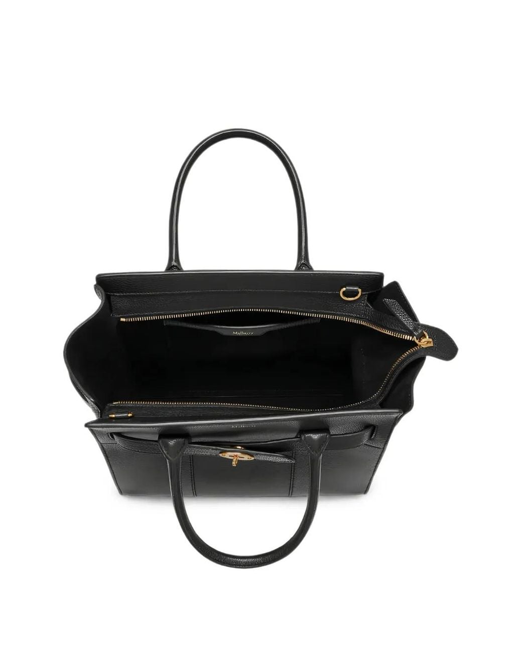 Mulberry Black Small Bayswater Leather Tote Bag