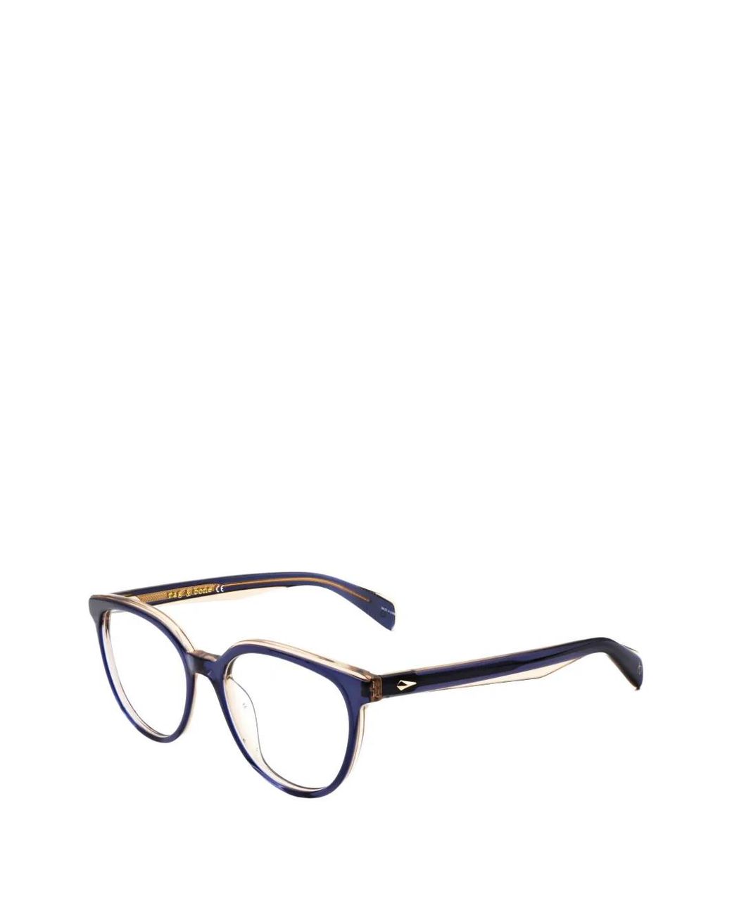 Rag & Bone Black Round-Frame Glasses