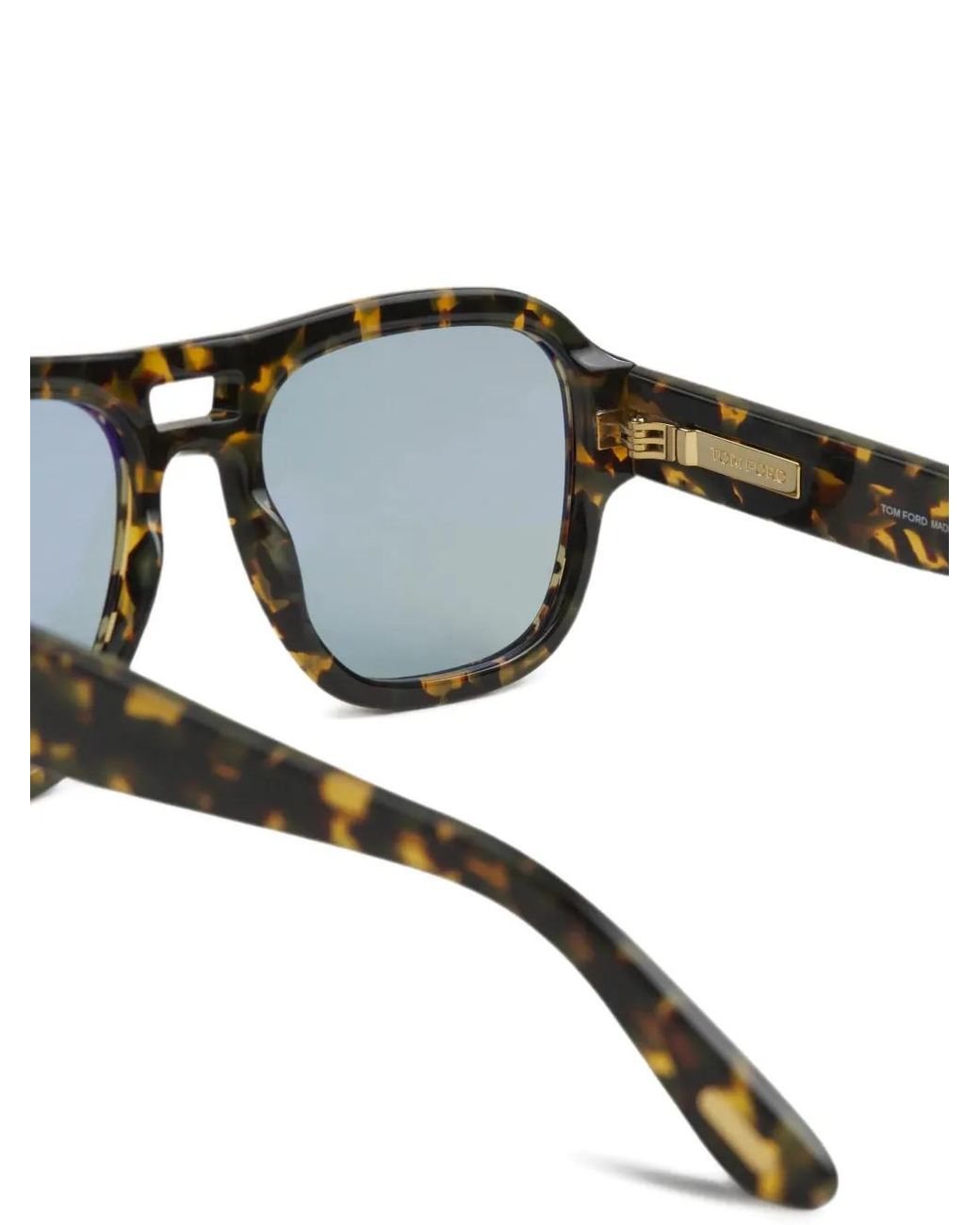 Tom Ford Black Mason Pilot-Frame Sunglasses