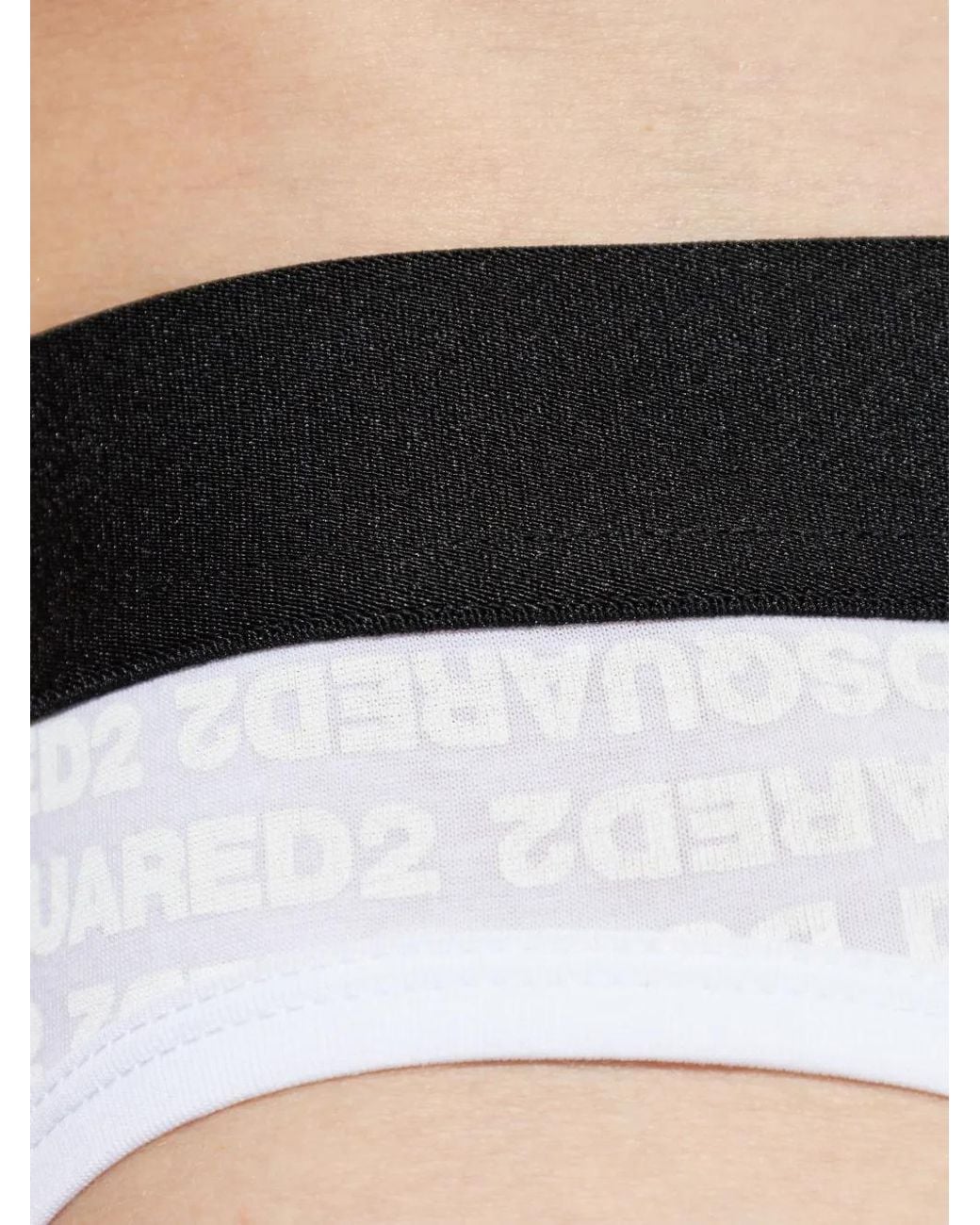 DSquared² Slip Met Logoprint in het White voor heren