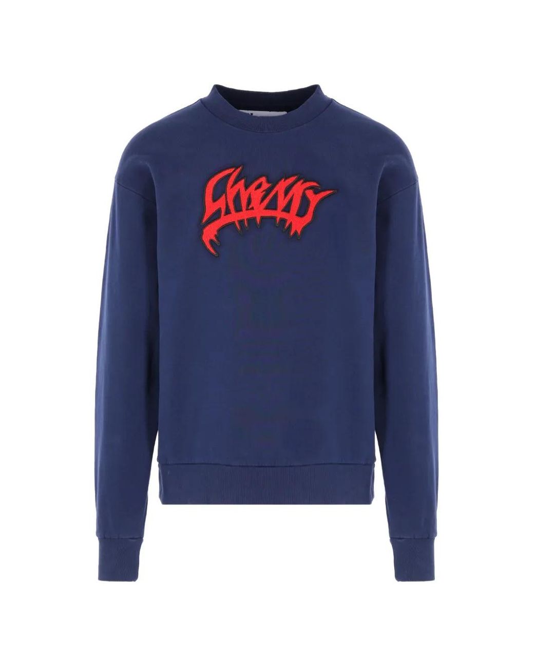 Cherry World Blue Logo-Patch Sweater for men