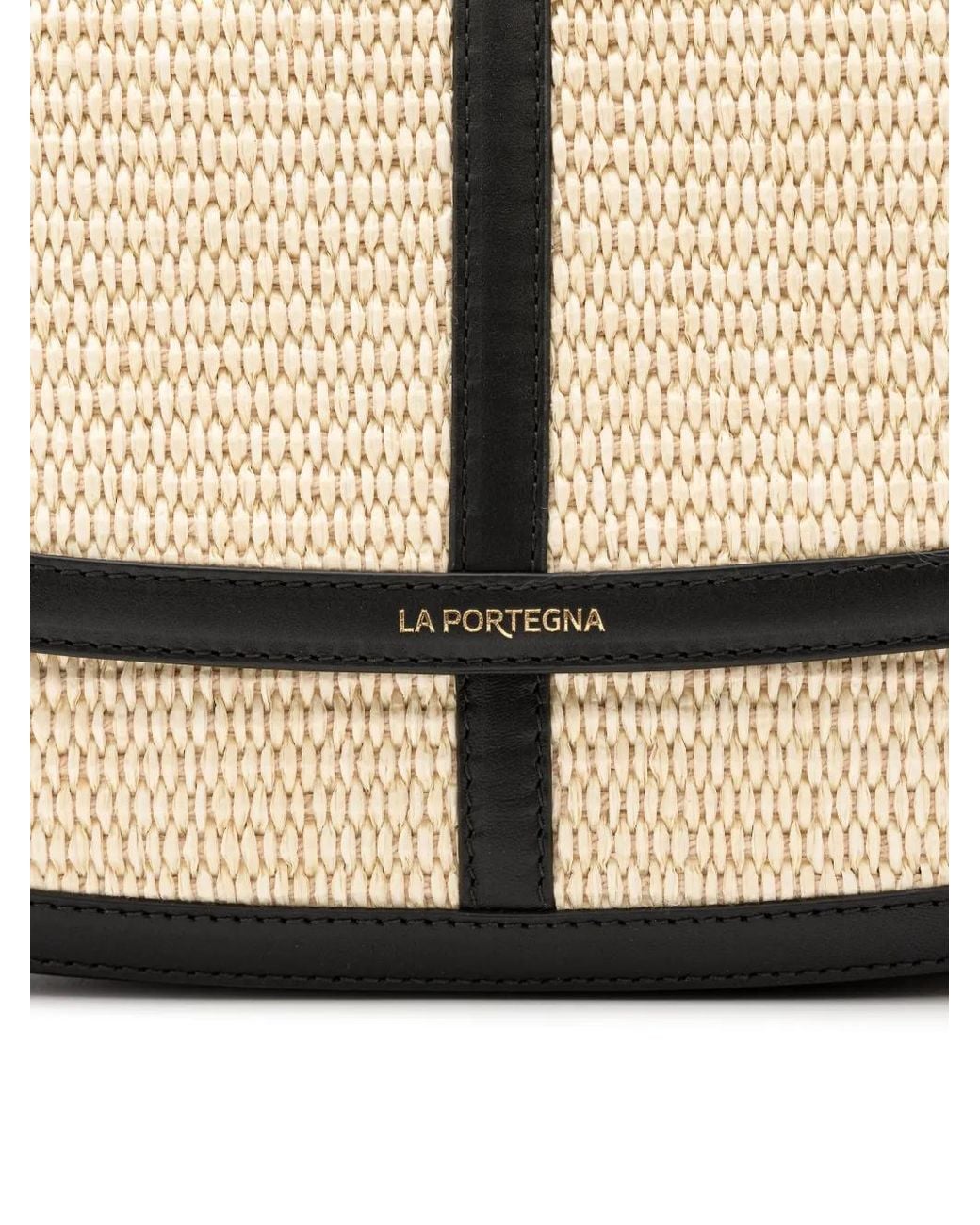 La Portegna White Lucía Yute Shoulder Bag