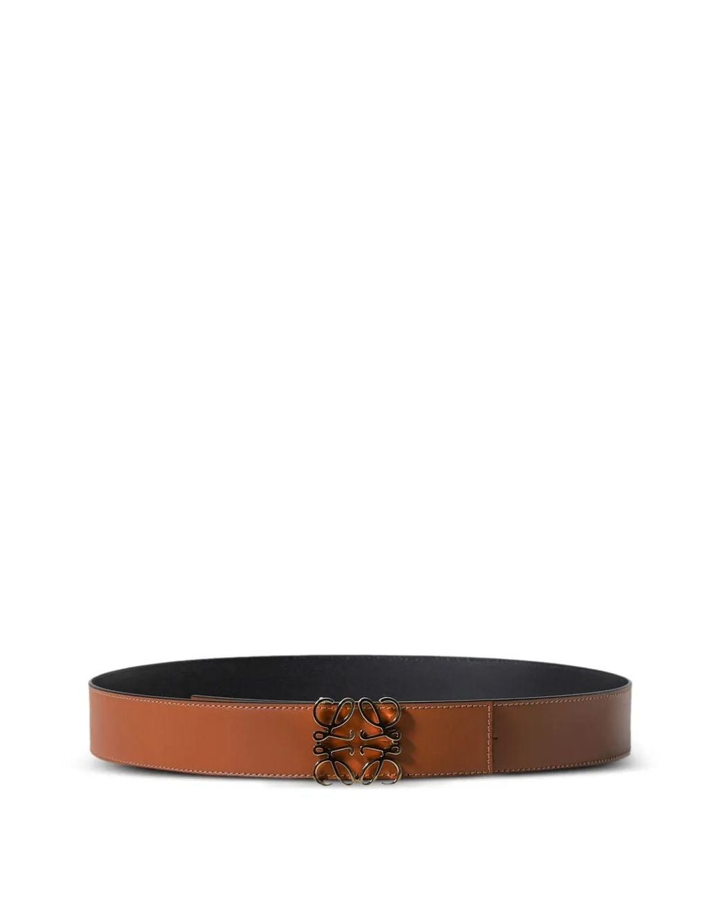 Loewe White Anagram Reversible Belt for men