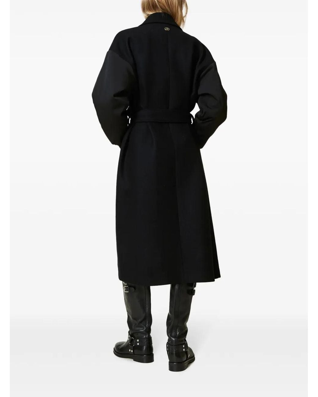 Twinset Black Belted Coat